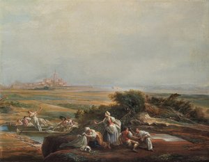 Vista de Fuenterrabía (fragmento) de Luis Paret y Alcazar